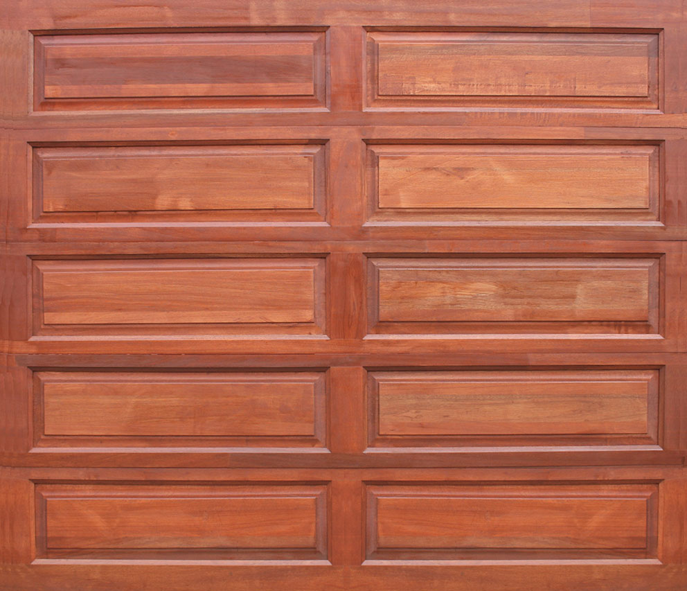 10 Panel Single Wooden Garage Door