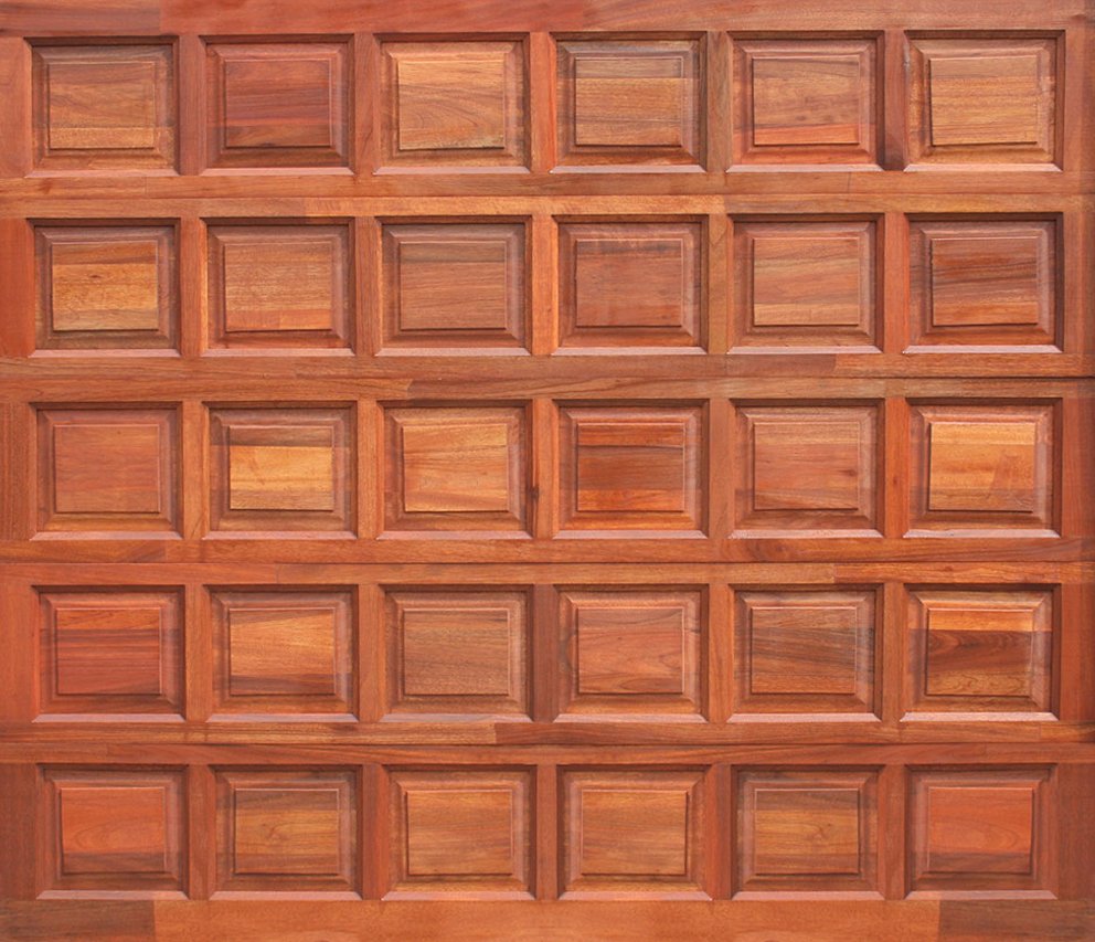 Single Wooden Garage Door - 30 Panel