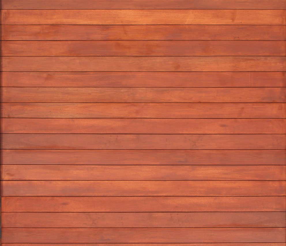 Single Wooden Garage Door - Full Slatted