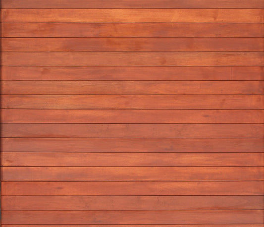 Single Wooden Garage Door - Full Slatted