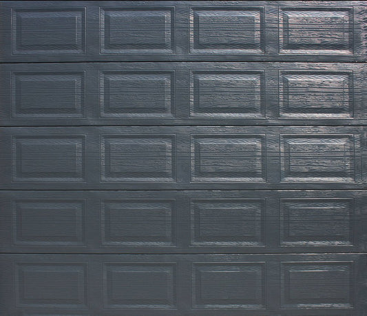 Aluzinc 20 Panel Dark Grey Single Garage Door - Galaxy Doors Pretoria