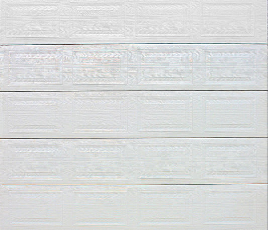 Aluzinc 20 Panel White Single Garage Door - Galaxy Doors Pretoria