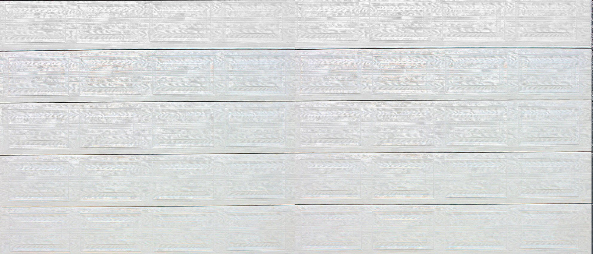 Aluzinc 40 Panel White Double Garage Door - Galaxy Doors Pretoria