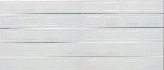 Aluzinc 40 Panel White Double Garage Door - Galaxy Doors Pretoria