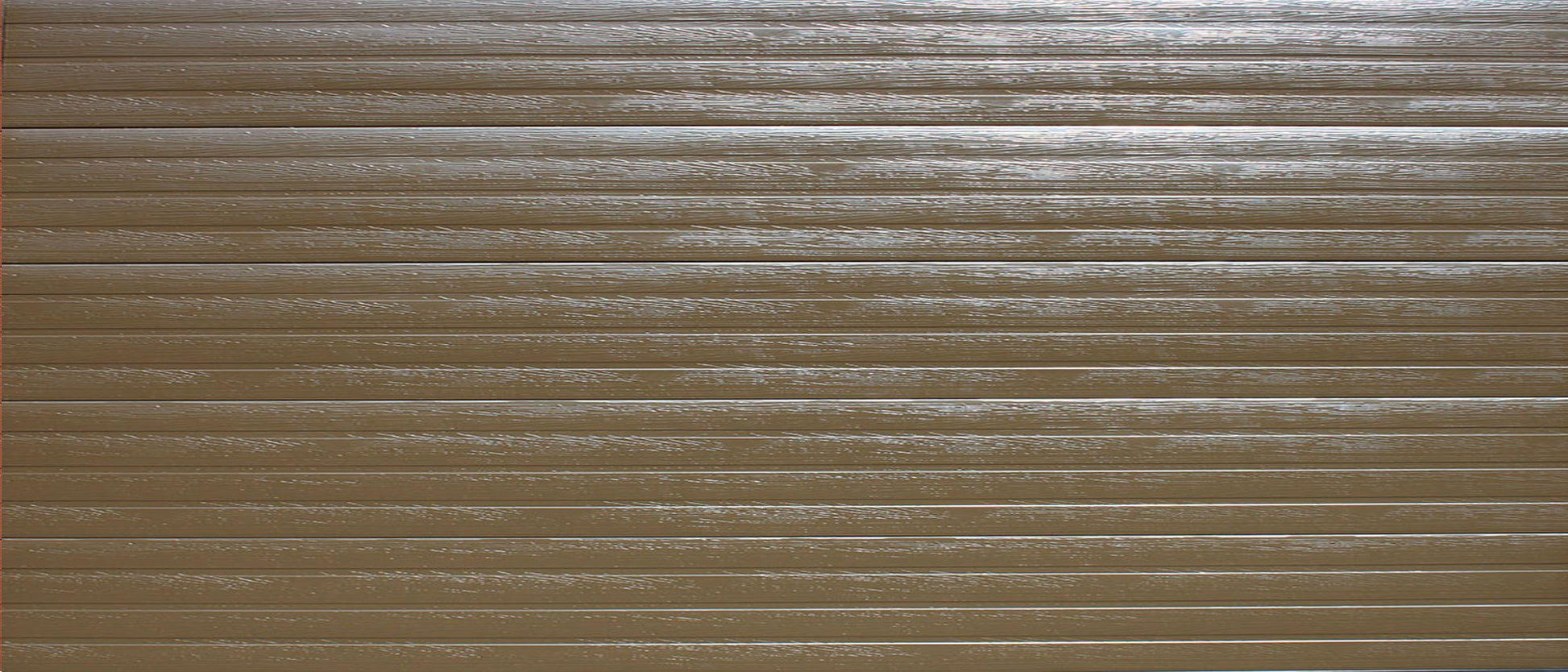 Aluzinc Slatted Bronze Double Garage Door - Galaxy Doors Pretoria