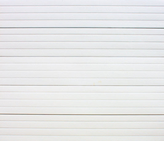 Aluzinc Slatted White Single Garage Door - Galaxy Doors Pretoria