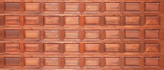 Double Wooden Garage Door - 40 Panel